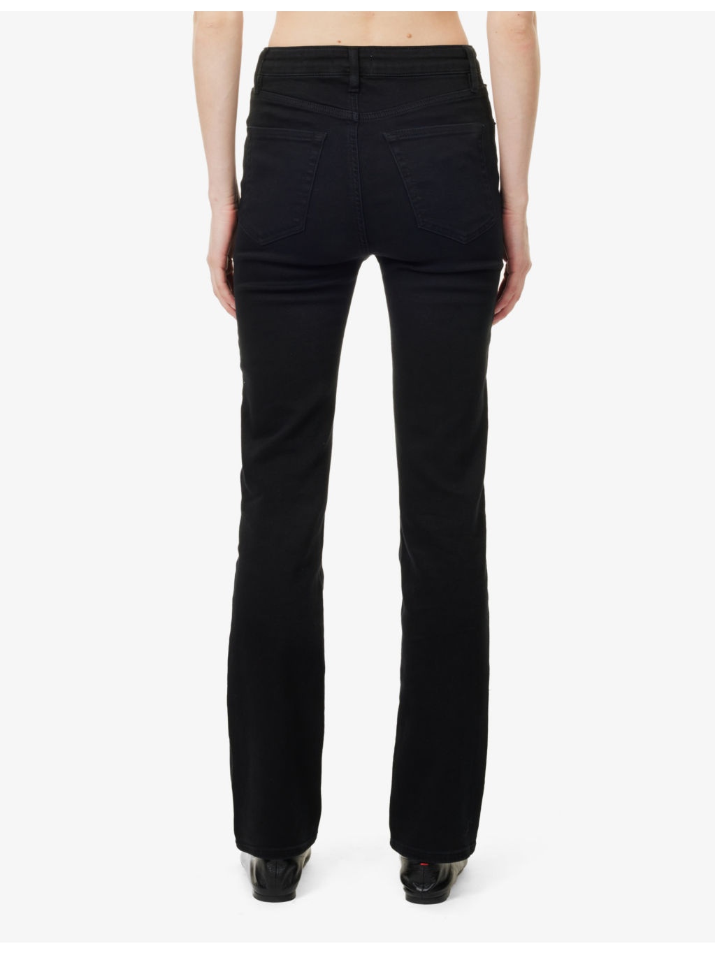 The Pencil Five-Pockets Straight-Leg High-Rise Stretch-Denim Jeans - 4
