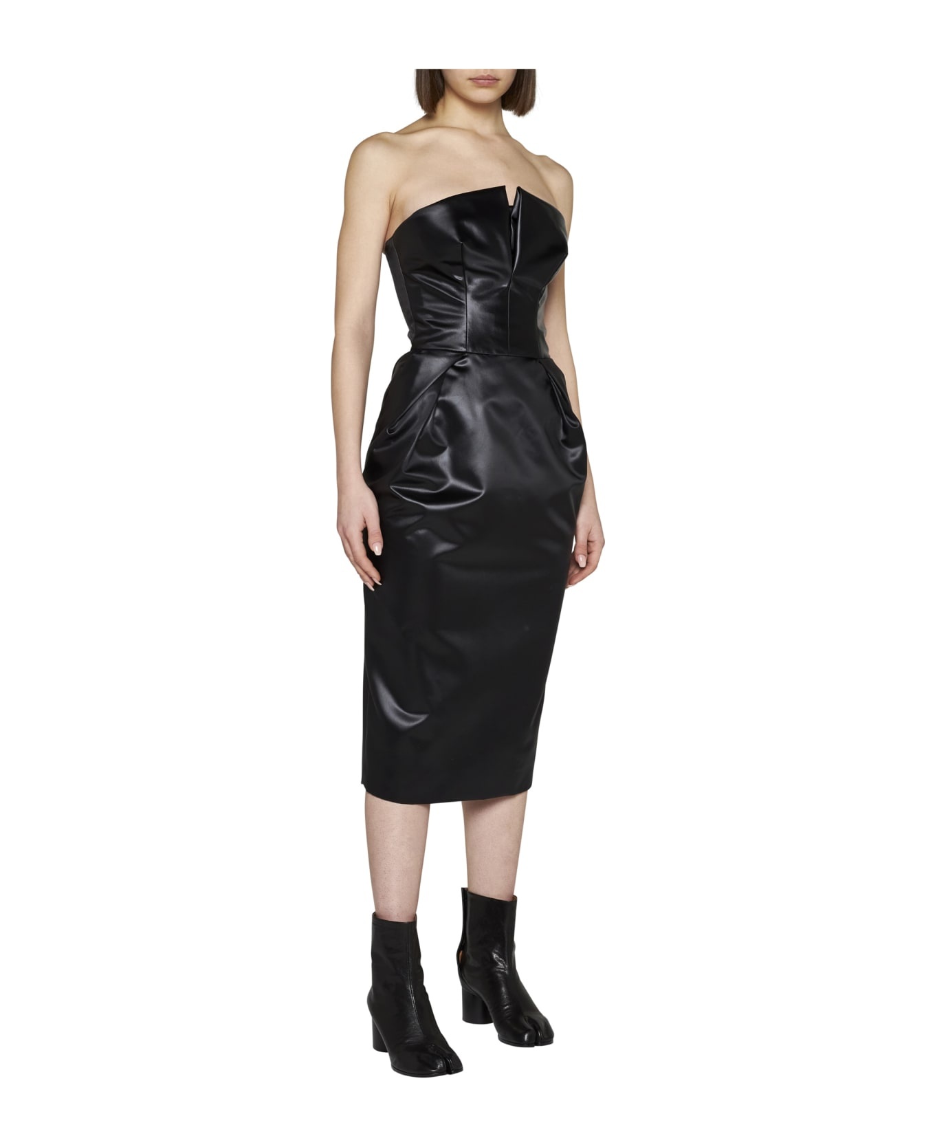 Back Sleeveless Bustier Midi Dress - 2