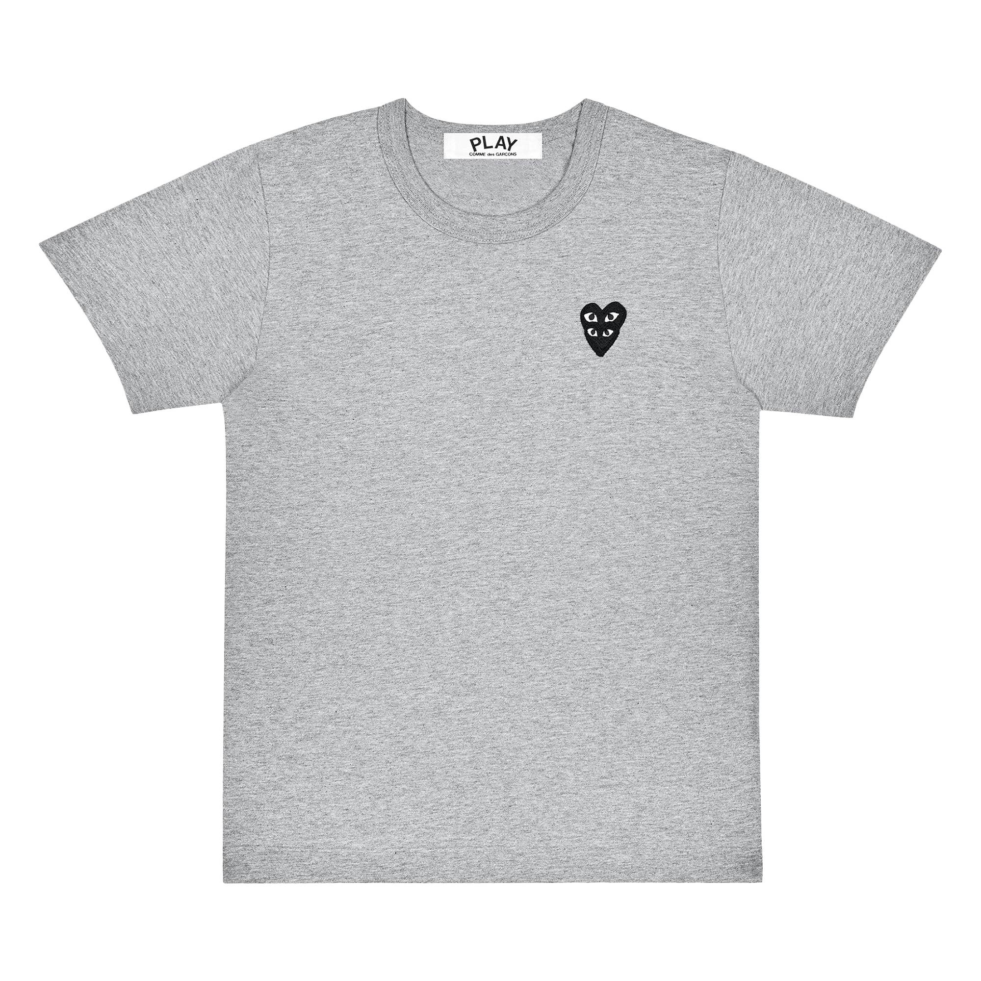 Comme des Garçons PLAY Double Heart T-Shirt 'Grey' - 1