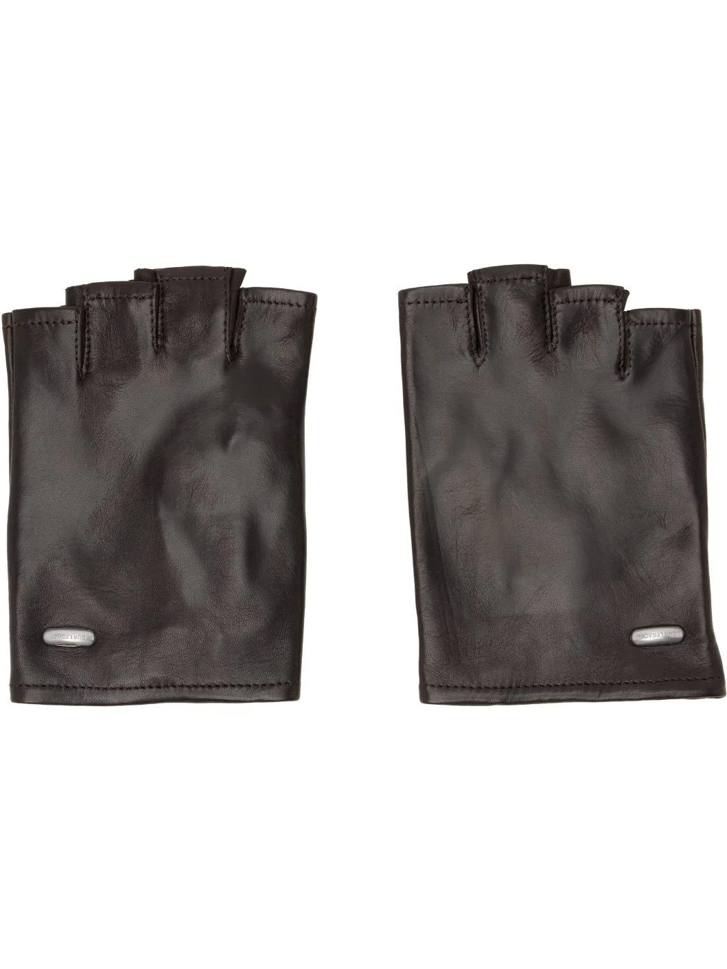 Brown Biker Gloves - 1