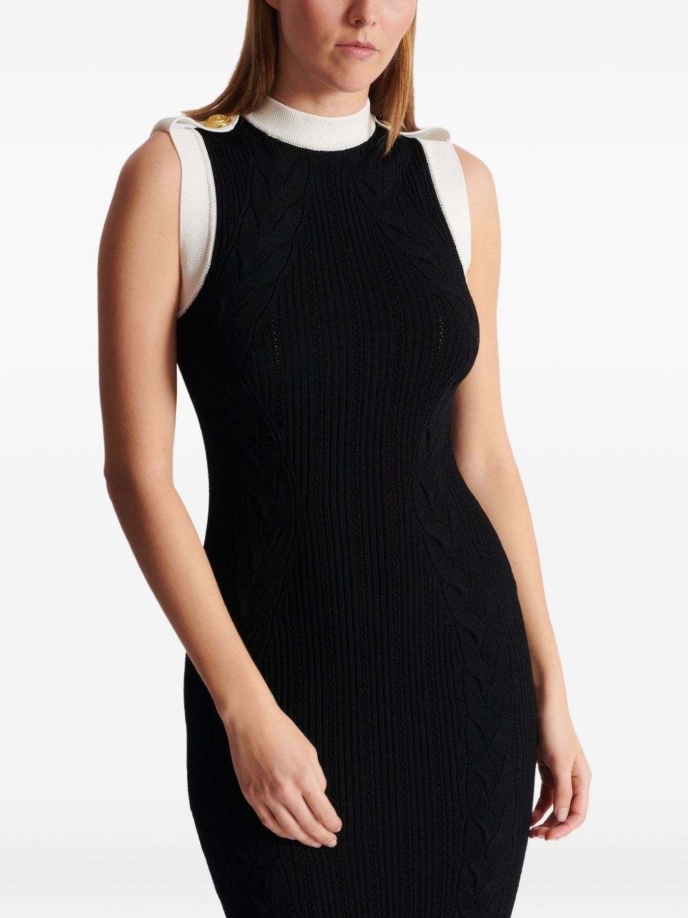 two-tone midi dress - 6
