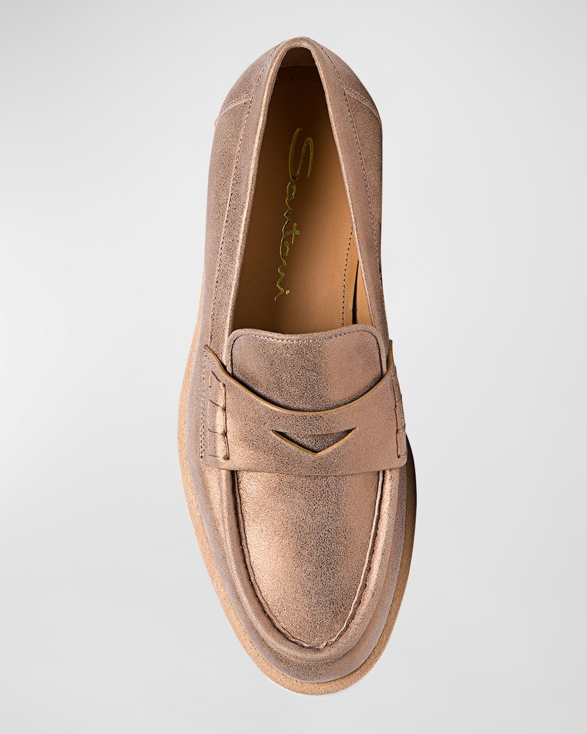 Gallery Metallic Casual Penny Loafers - 5