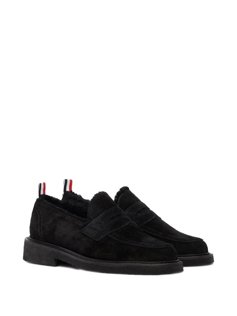 Thom Browne suede penny loafers outlook