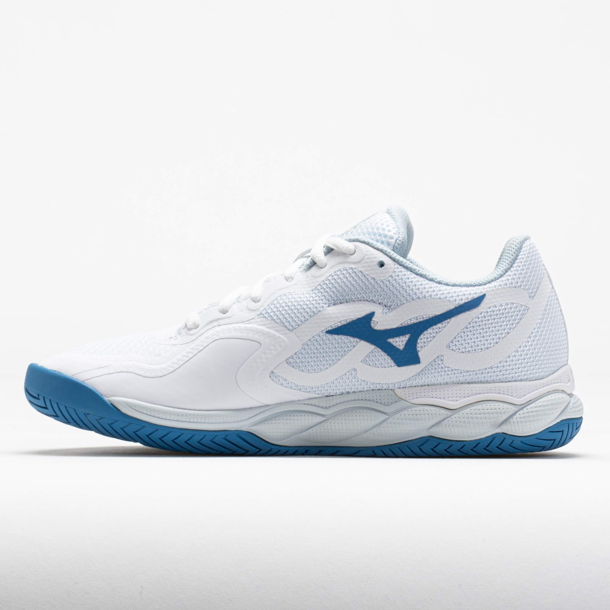 Mizuno Wave Enforce Court AC Women's White/Parisian Blue - 2