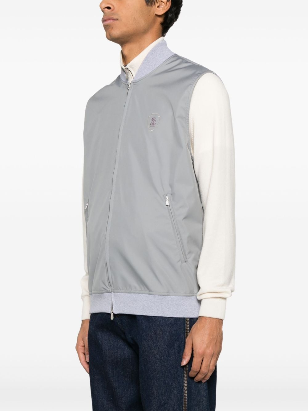 logo-print gilet - 3