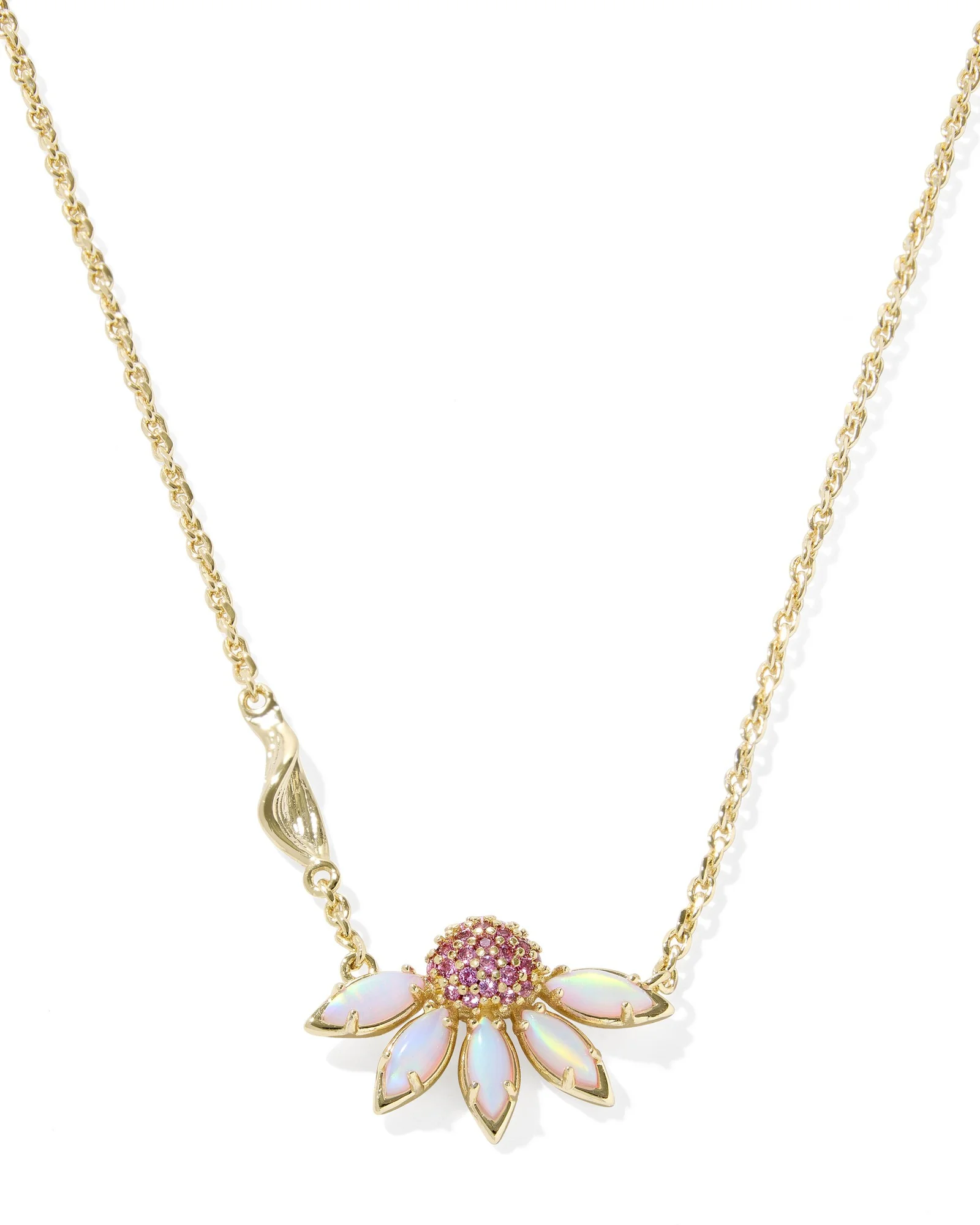 Anya Flower Gold Short Pendant Necklace - 1