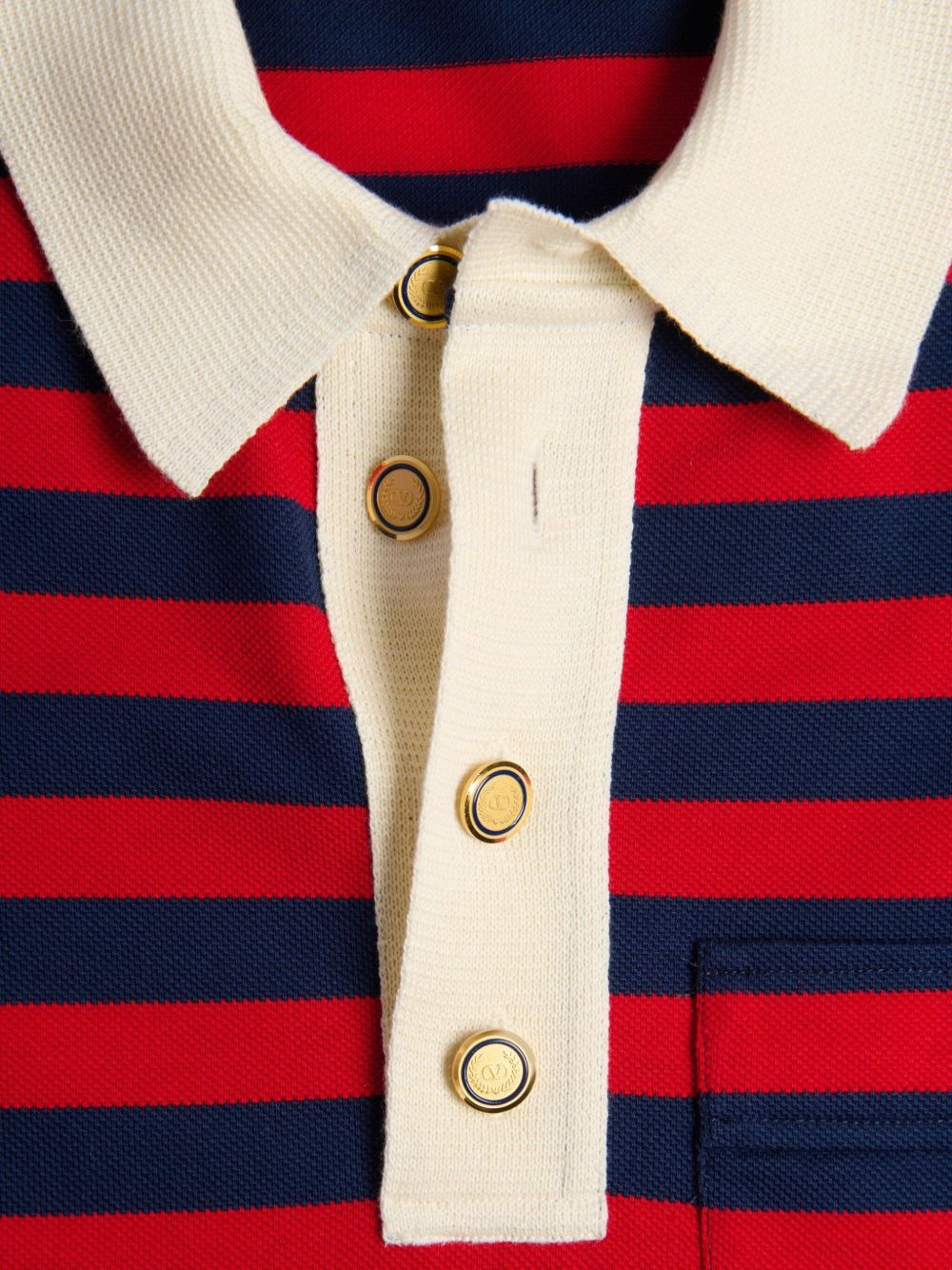 striped cotton polo shirt - 7
