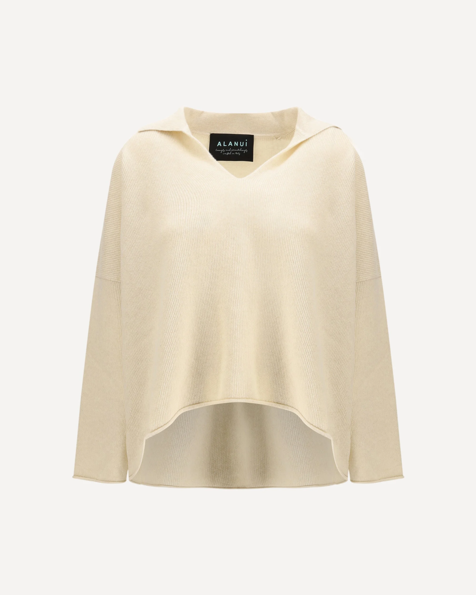 Sweater with polo collar - 1