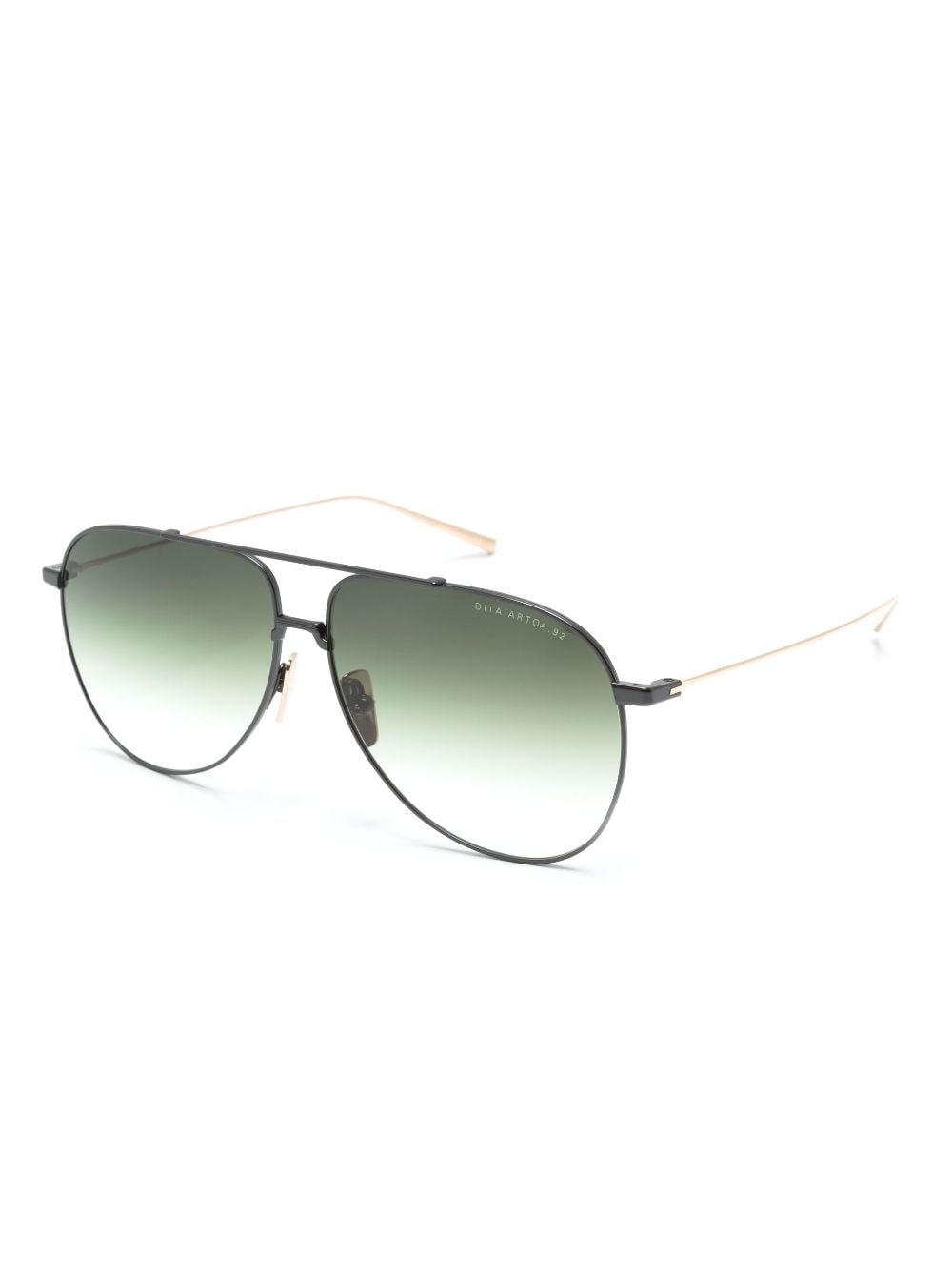 logo-print round-frame sunglasses - 2