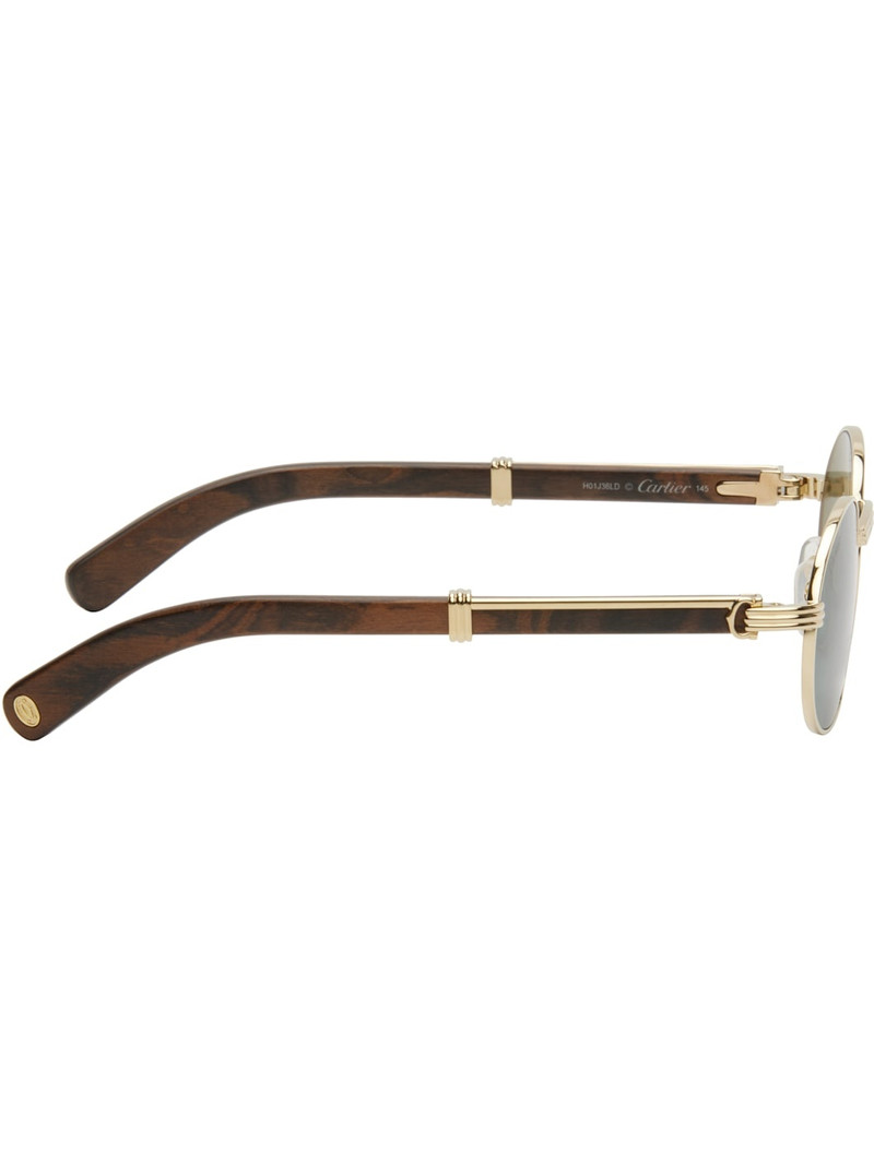 Cartier Gold 'Première de Cartier' Sunglasses outlook