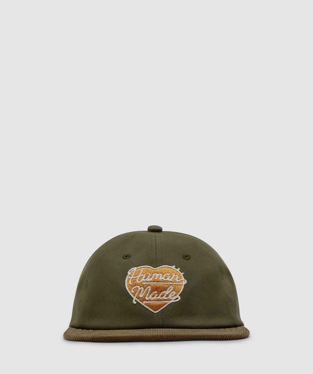 Heart logo corduroy cap - 1