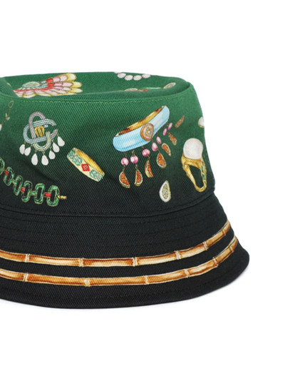 CASABLANCA La Boite A Bijoux-print bucket hat outlook
