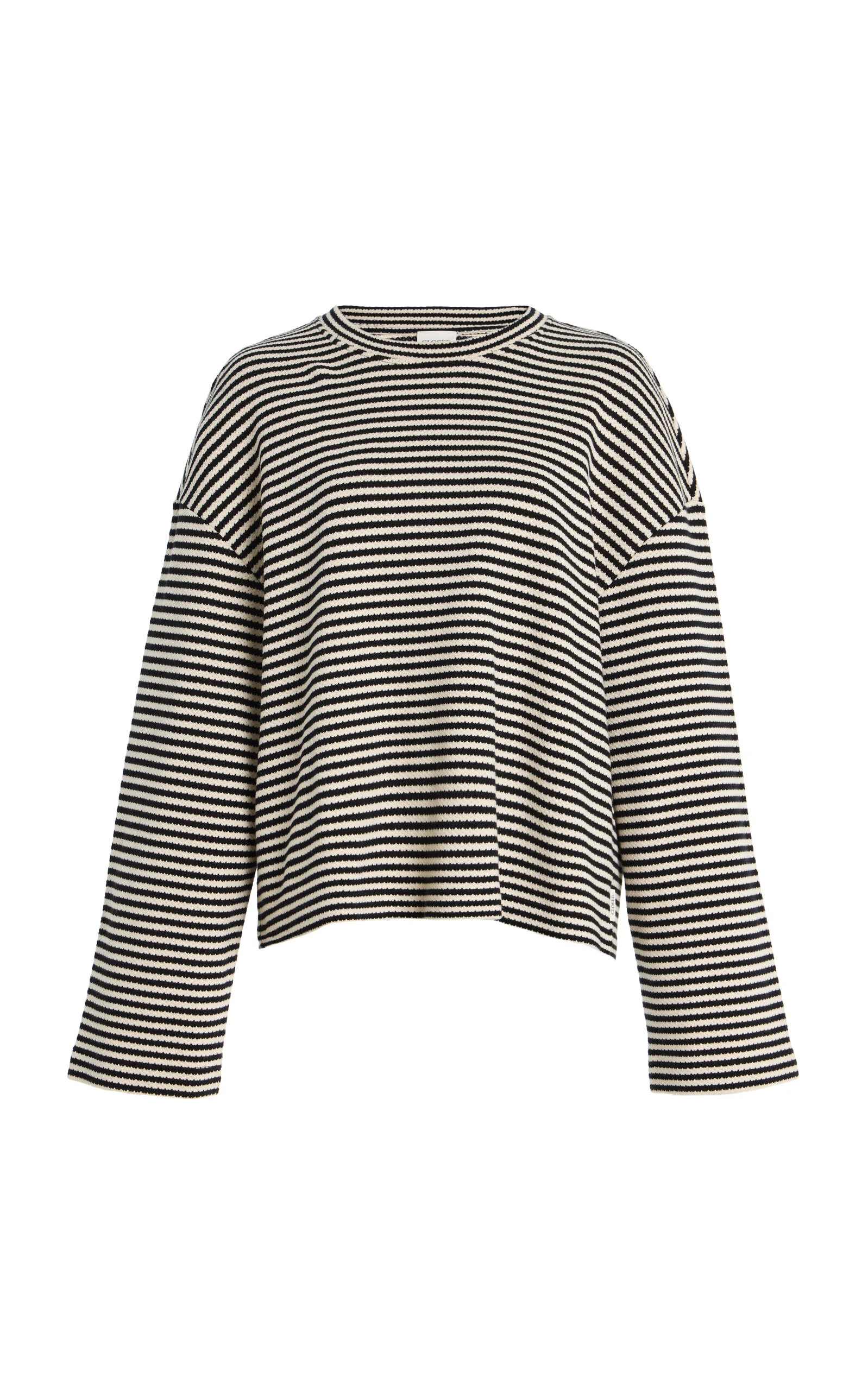 Striped Cotton Top black - 1