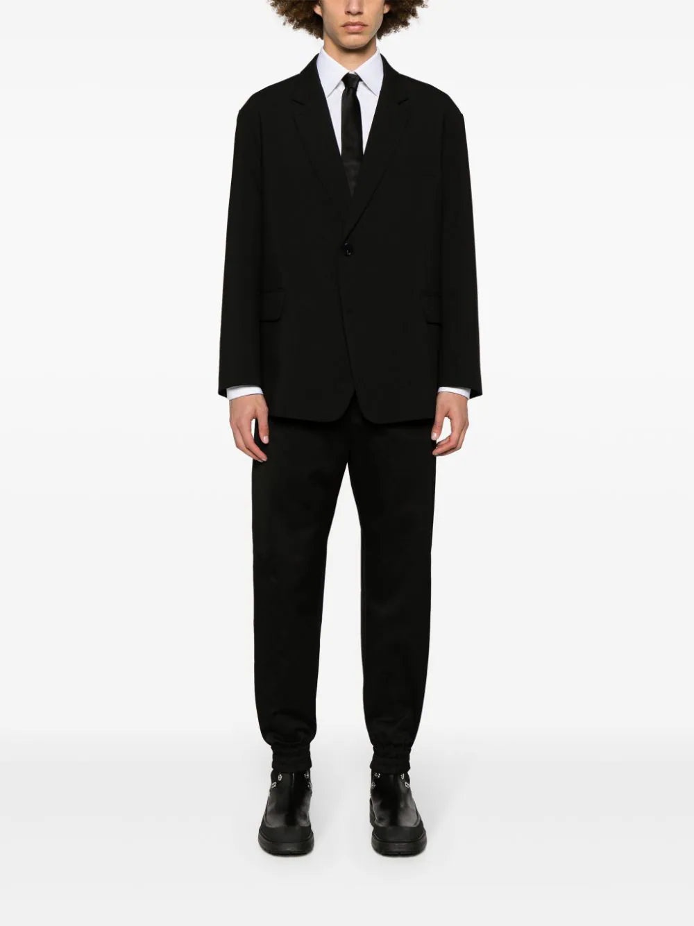 TAPERED-LEG COTTON TROUSERS - 2
