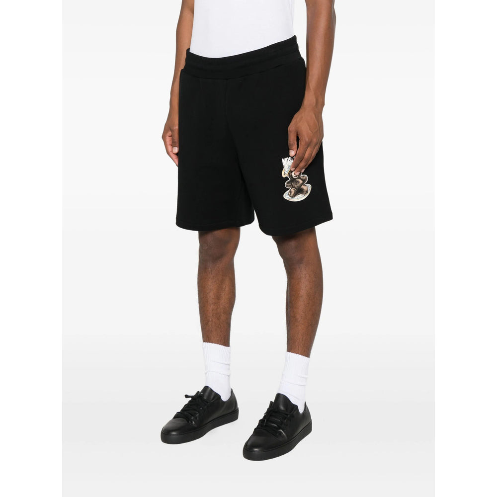 Moschino Black Shorts - Track & Running Shorts Men - 2