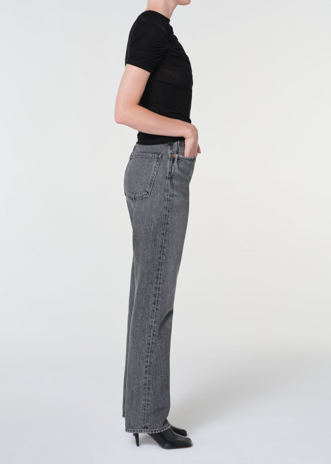 90'S PINCH WAIST HIGH RISE STRAIGHT LONG IN SPIRIT - 3