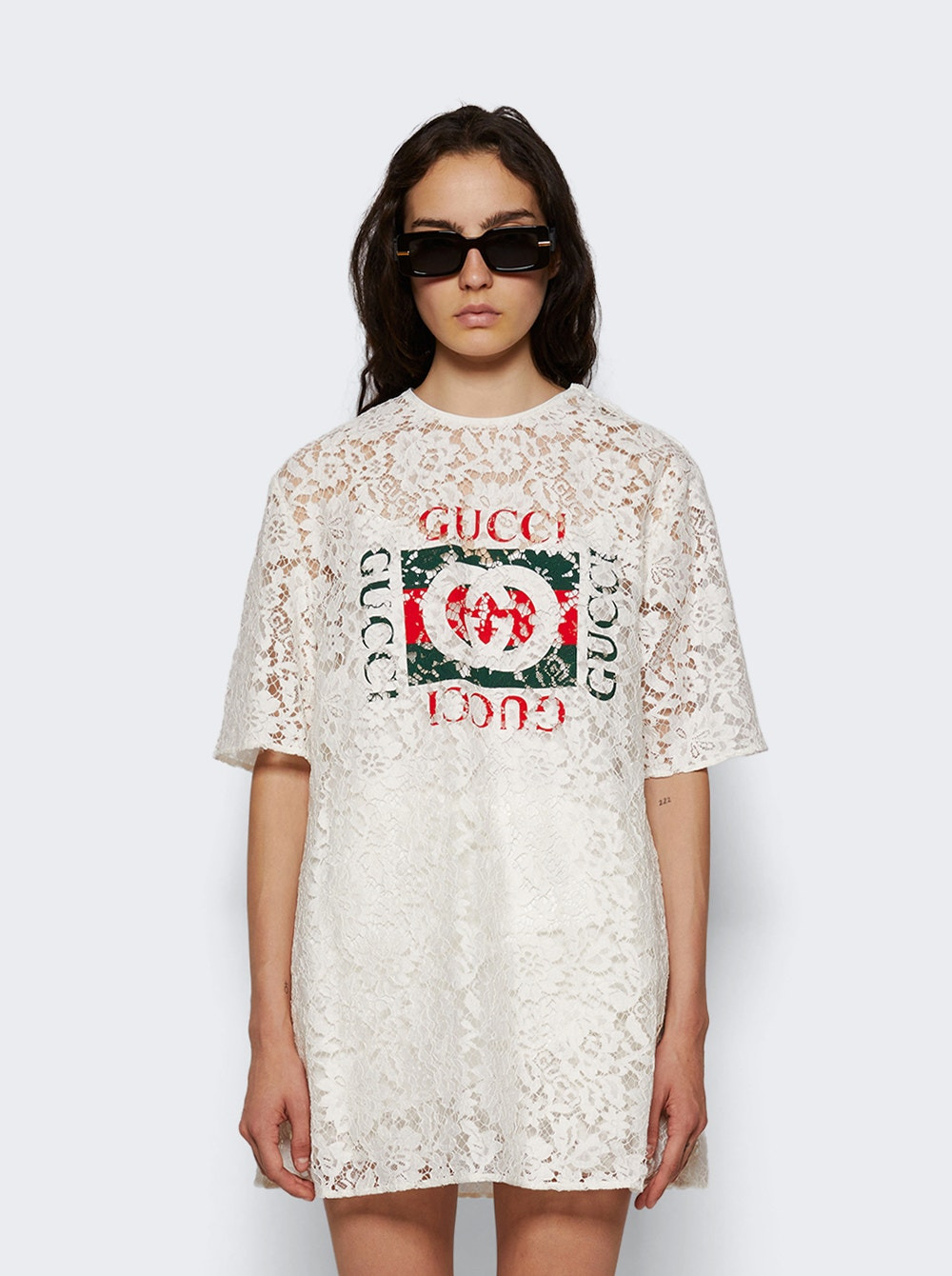 Floral Lace Top Off White - 3