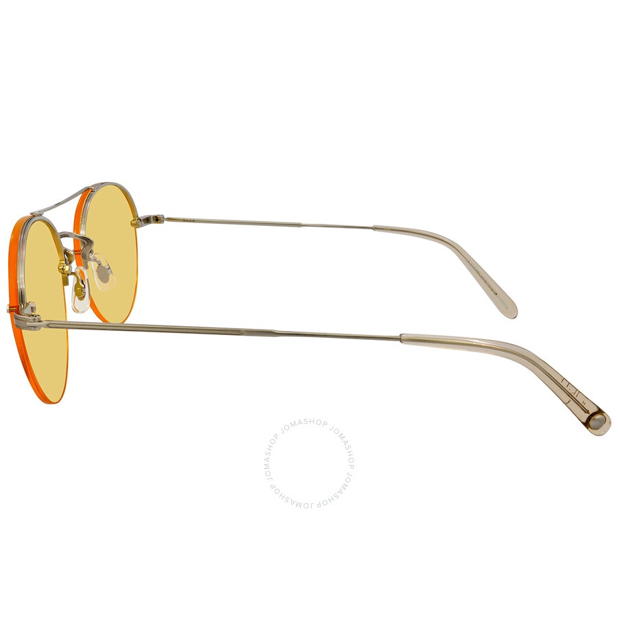 GARRETT LEIGHT
Shooter Yellow Round Ladies Sunglasses Garrett Leight Shooter Yellow Round Ladies Sunglasses 4041  main image 4