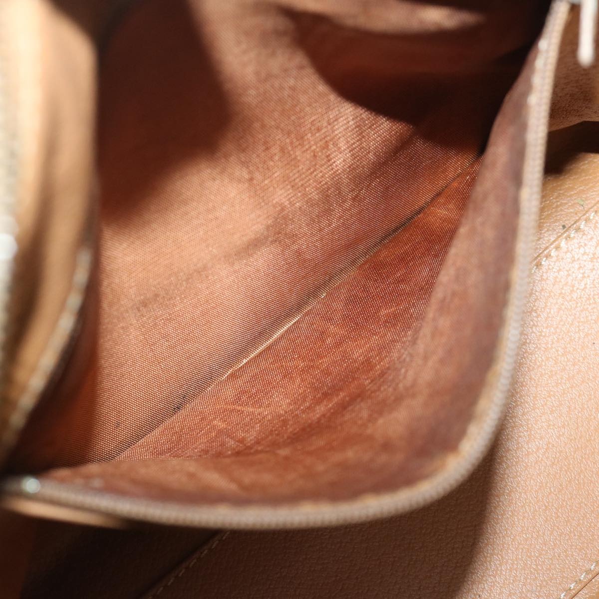 CELINE Macadam Canvas Hand Bag Pvc Brown - 11
