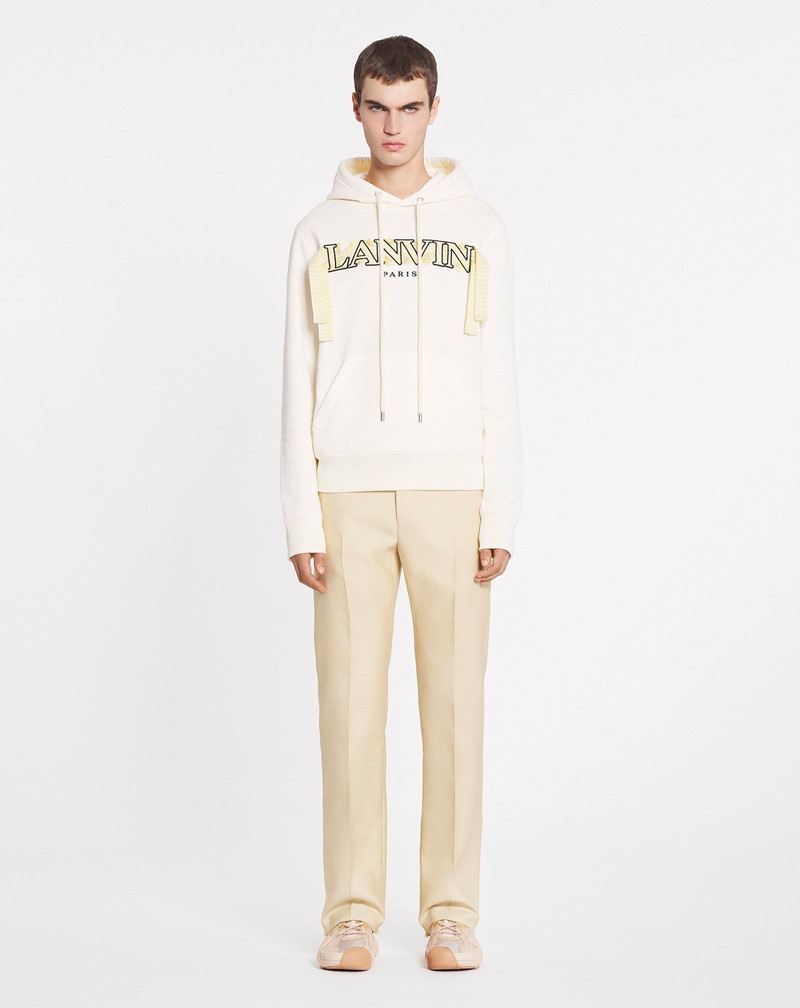 Lanvin EMBROIDERED LANVIN CURB LACE HOODIE outlook