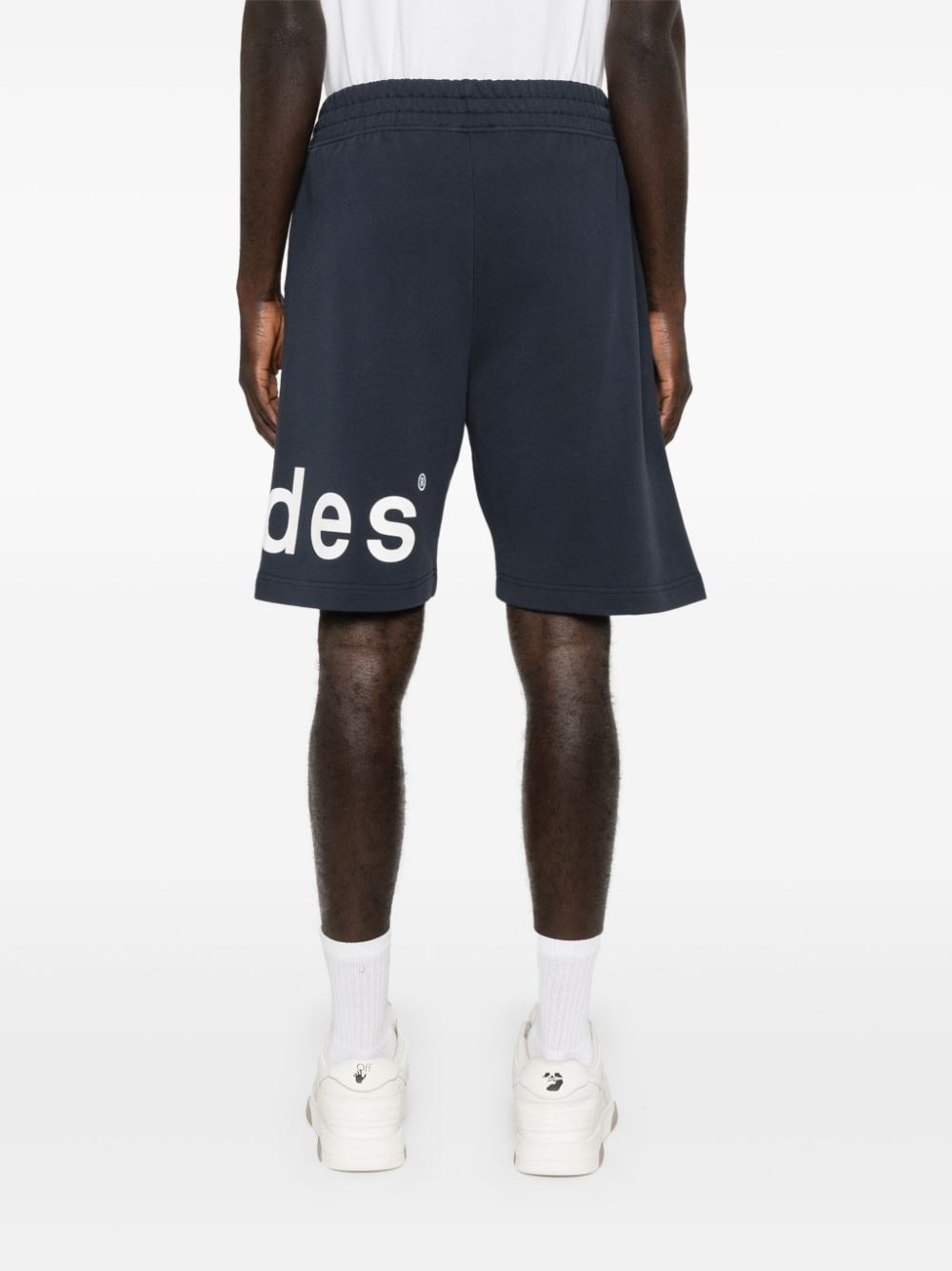 Tempera logo-print cotton shorts - 4