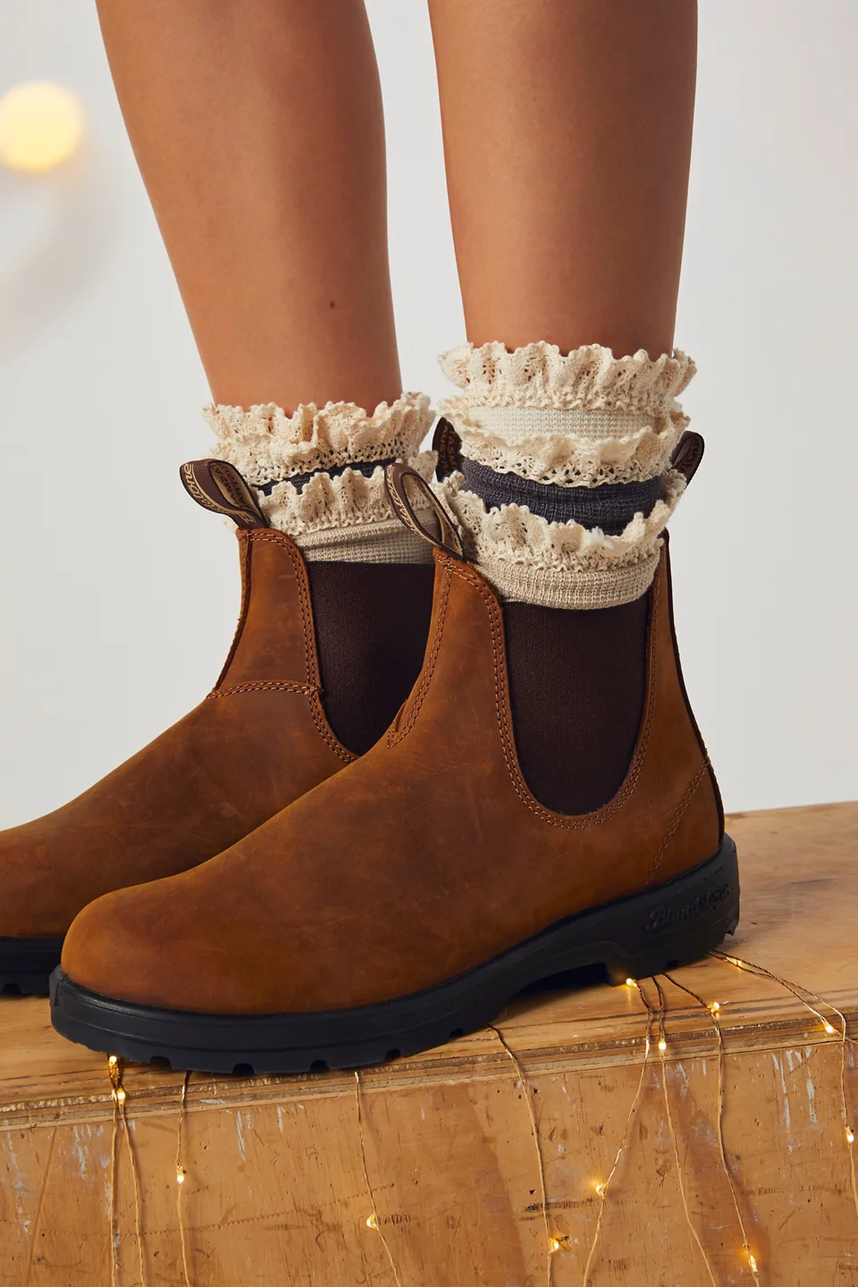 Beloved Waffle Knit Ankle Socks - 1