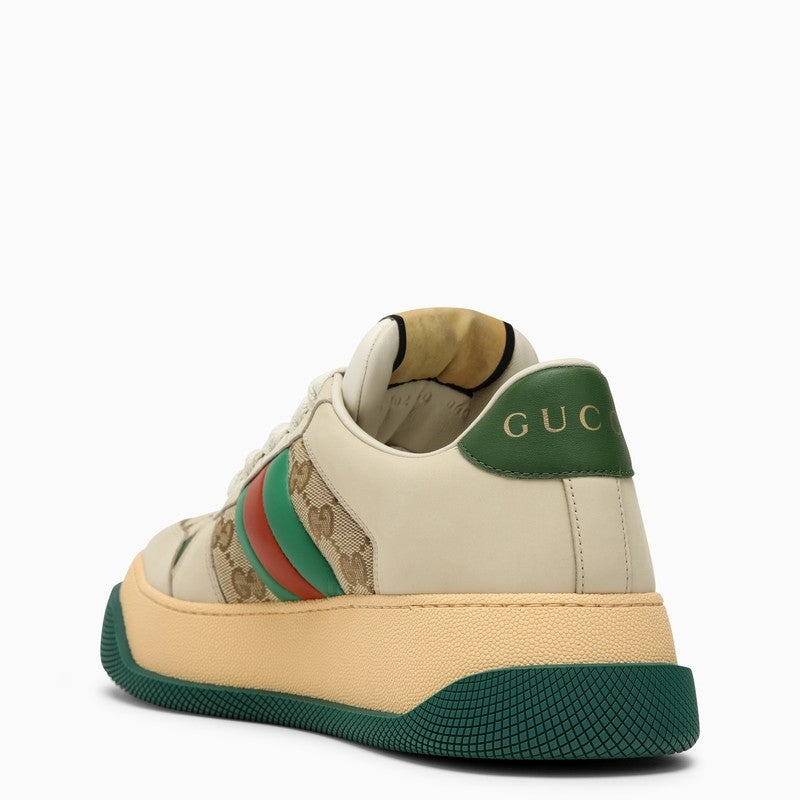 Gucci Beige Screener Low Sneaker Women - 4