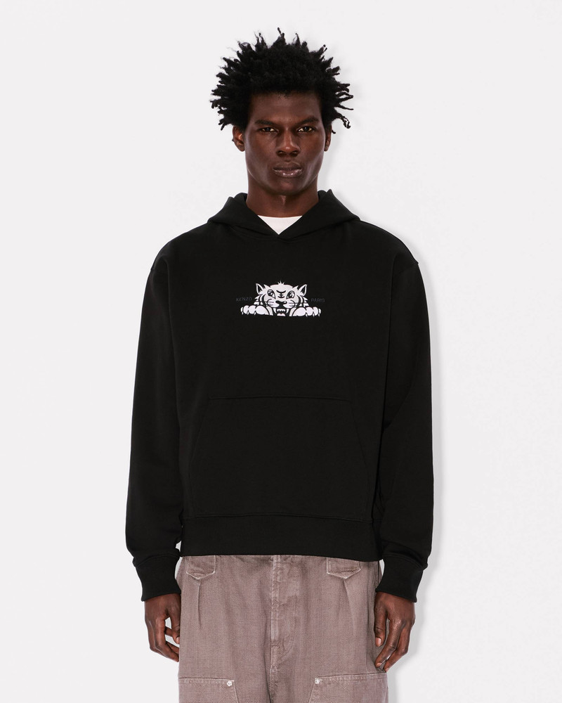 'KENZO Happy Tiger' embroidered hoodie in cotton 3