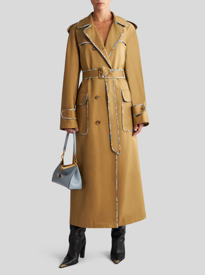 Etro DOUBLE-BREASTED TRENCH COAT WITH BELT outlook
