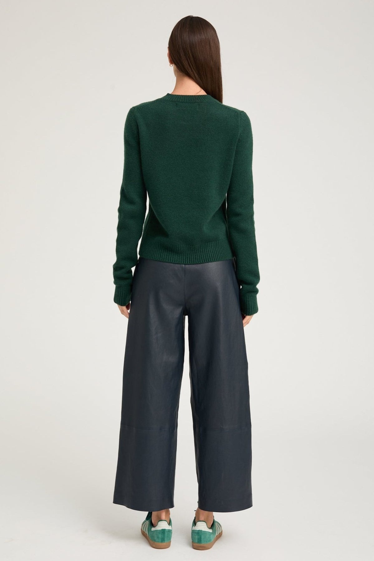 EMERALD CASHMERE CREWNECK SWEATER - 4