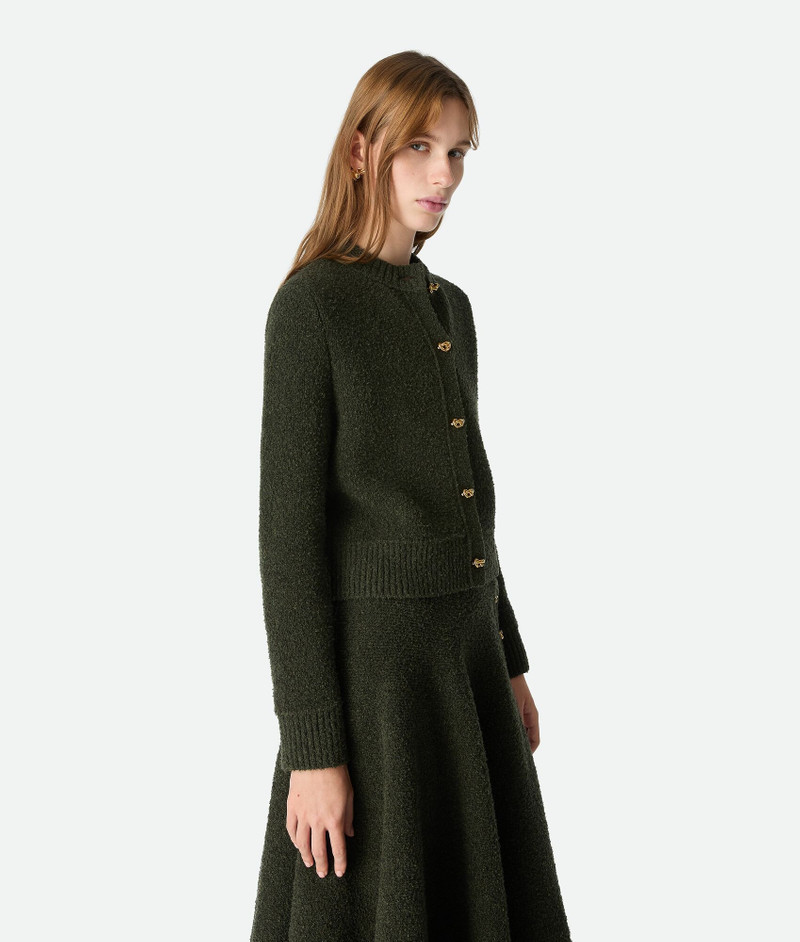 Bottega Veneta Wool Bouclé Cardigan outlook