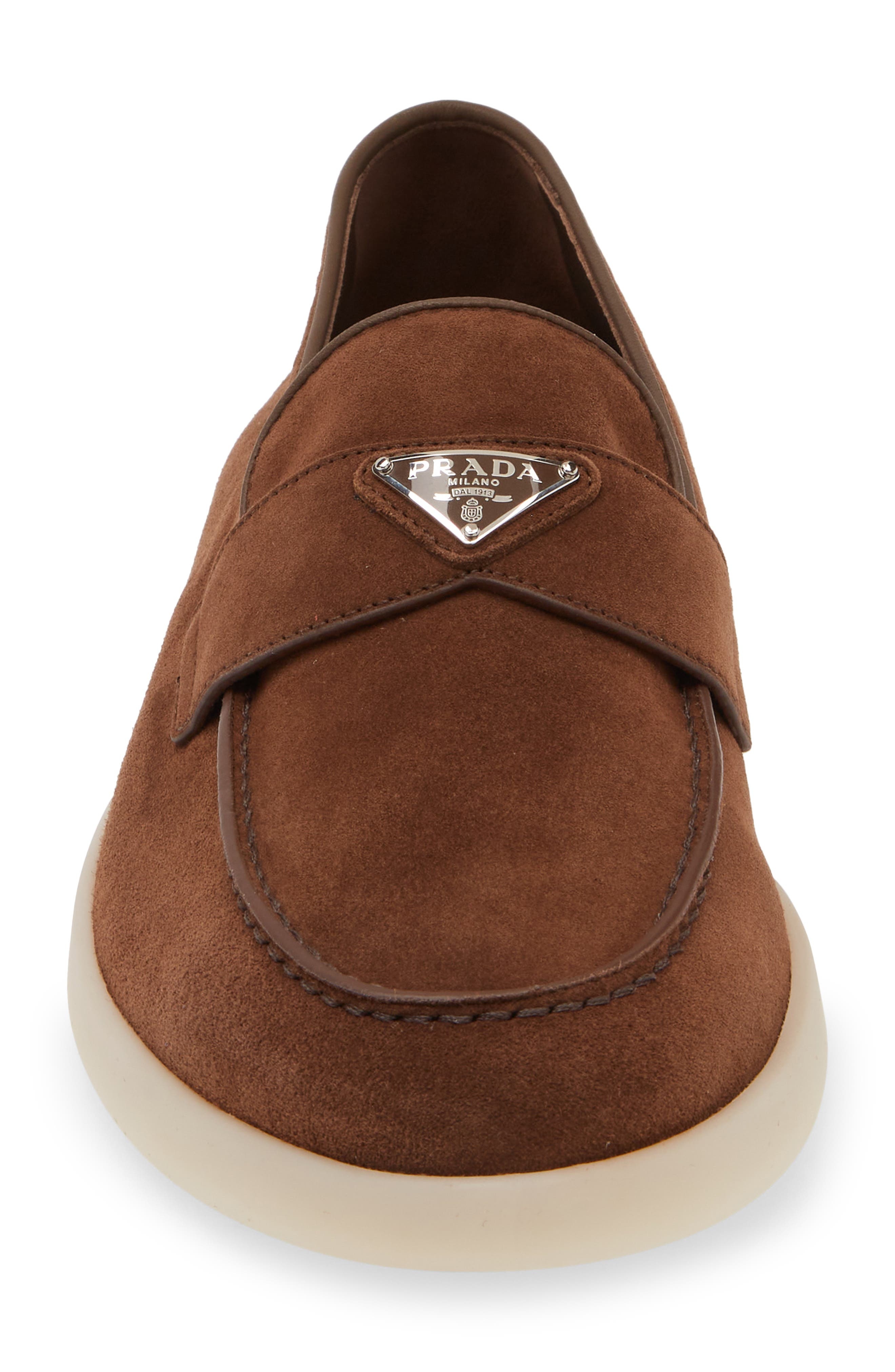 Prada St. Tropez Loafer in Cacao at Nordstrom - 4