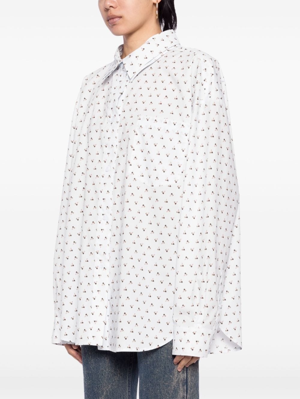 all-over graphic print shirt - 3