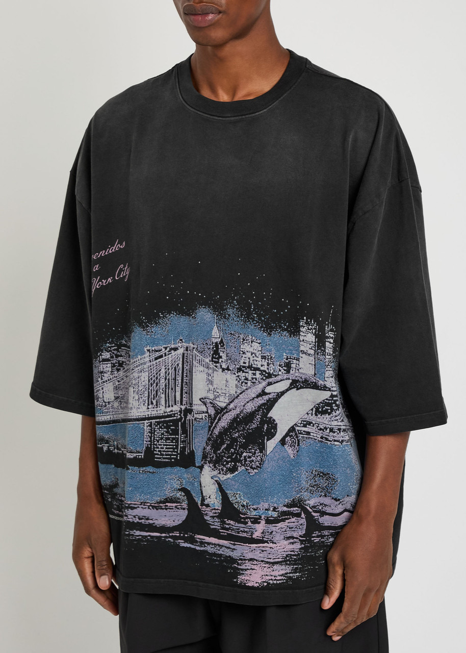Willy Chavarria Free Willy Buffalo Printed Cotton T-shirt - 2