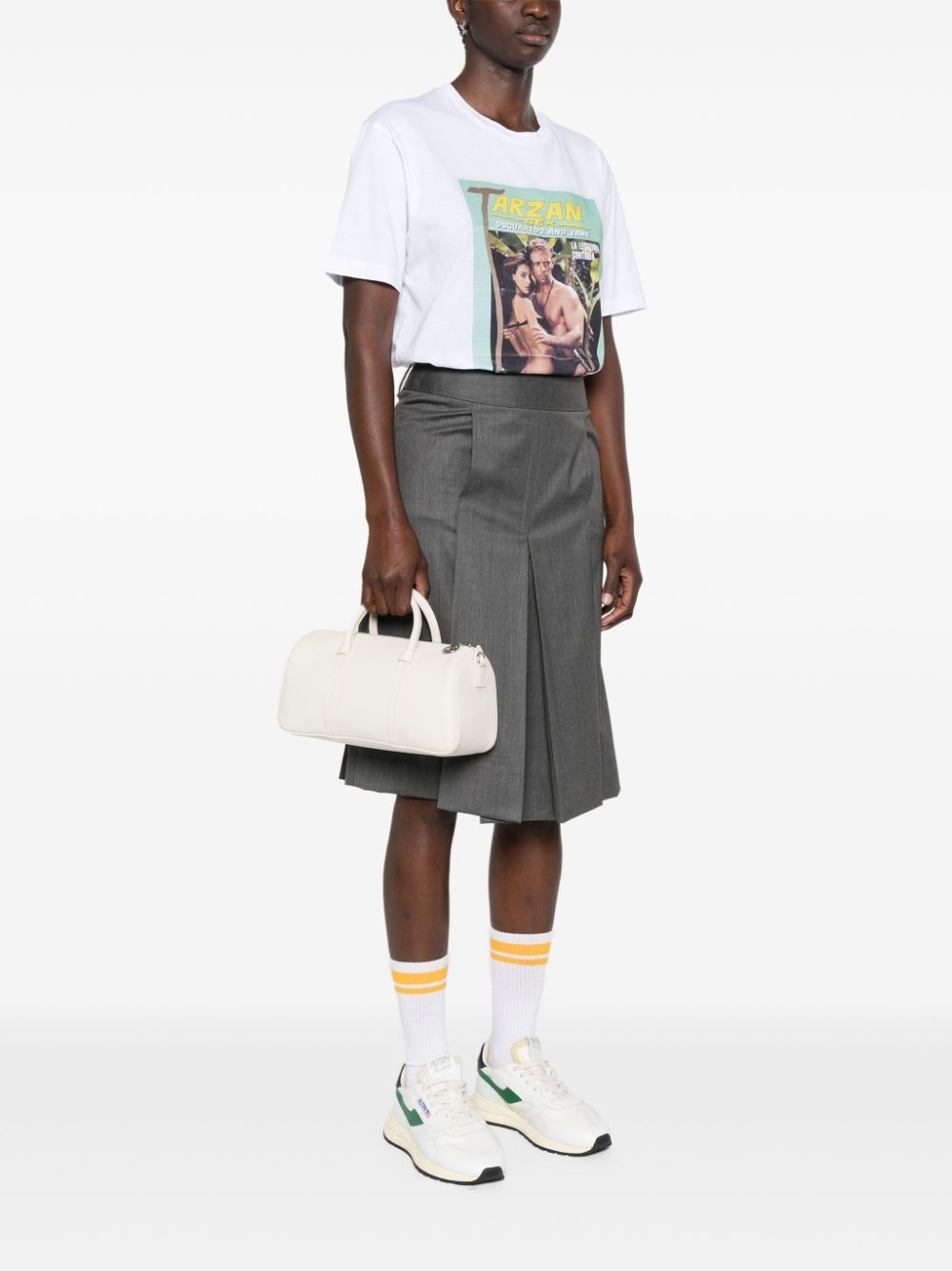 logo-debossed leather tote bag - 2