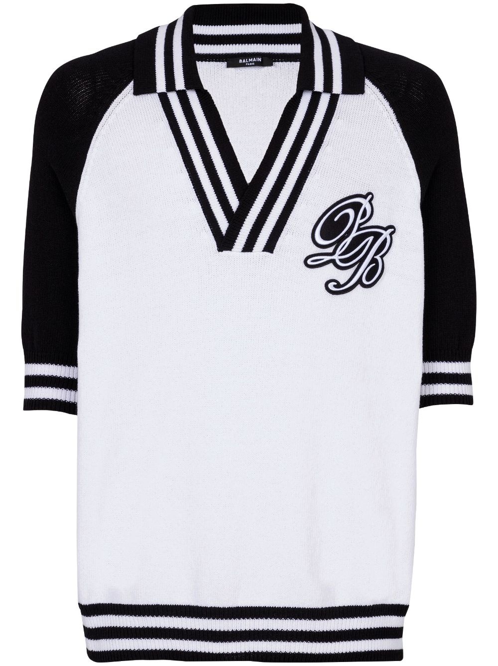 Signature knitted polo top - 1