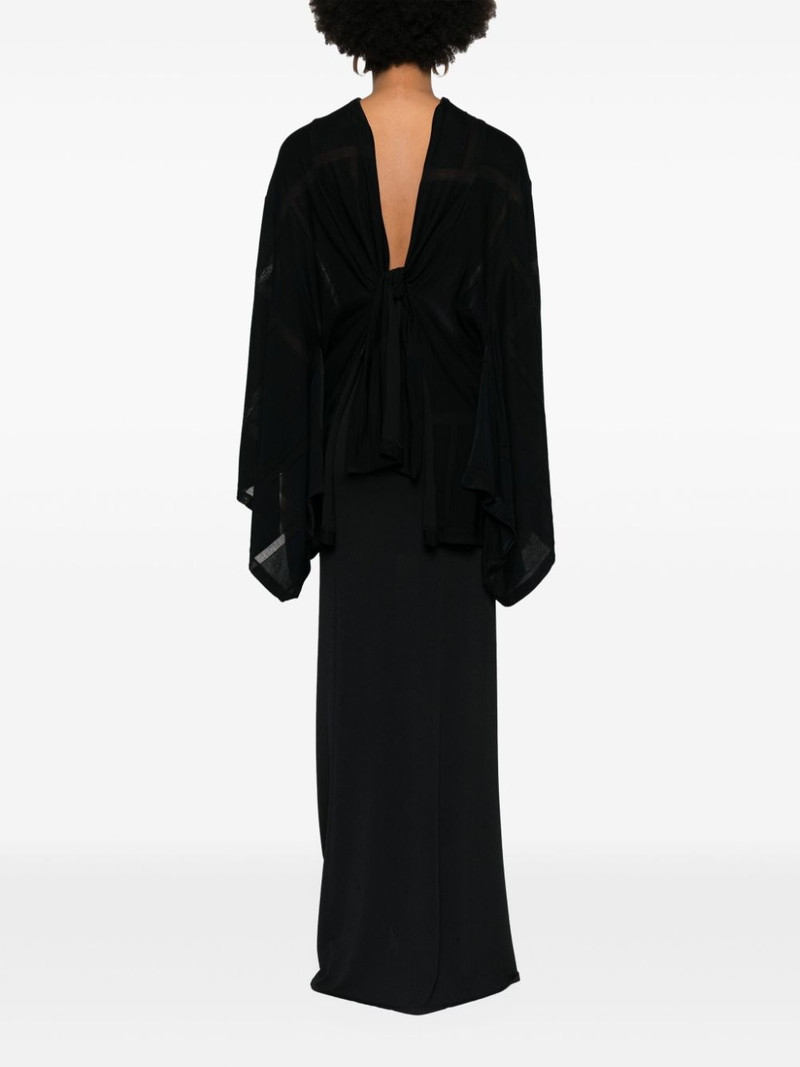 Yohji Yamamoto draped cardi-coat outlook
