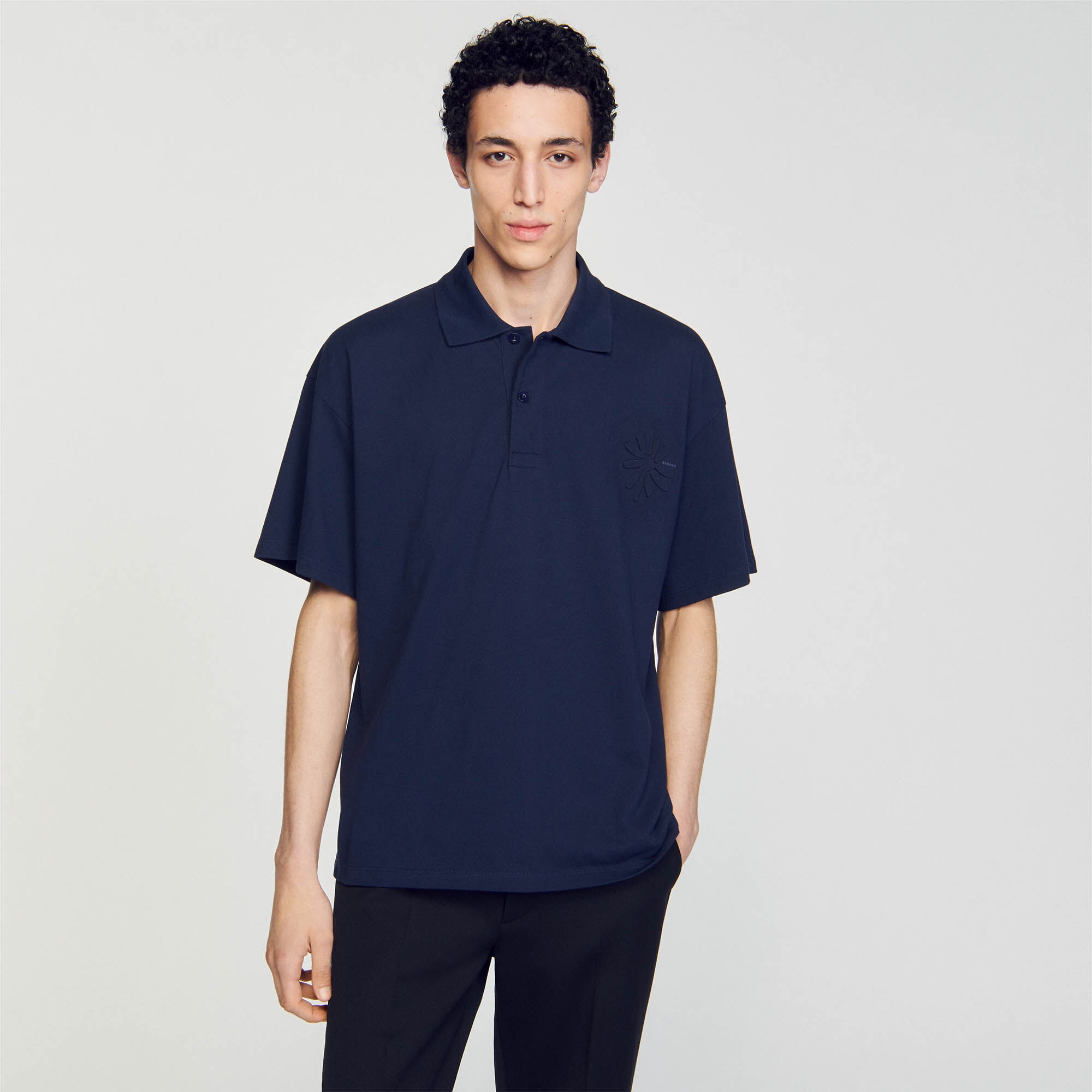 COTTON FLOWER POLO SHIRT - 5