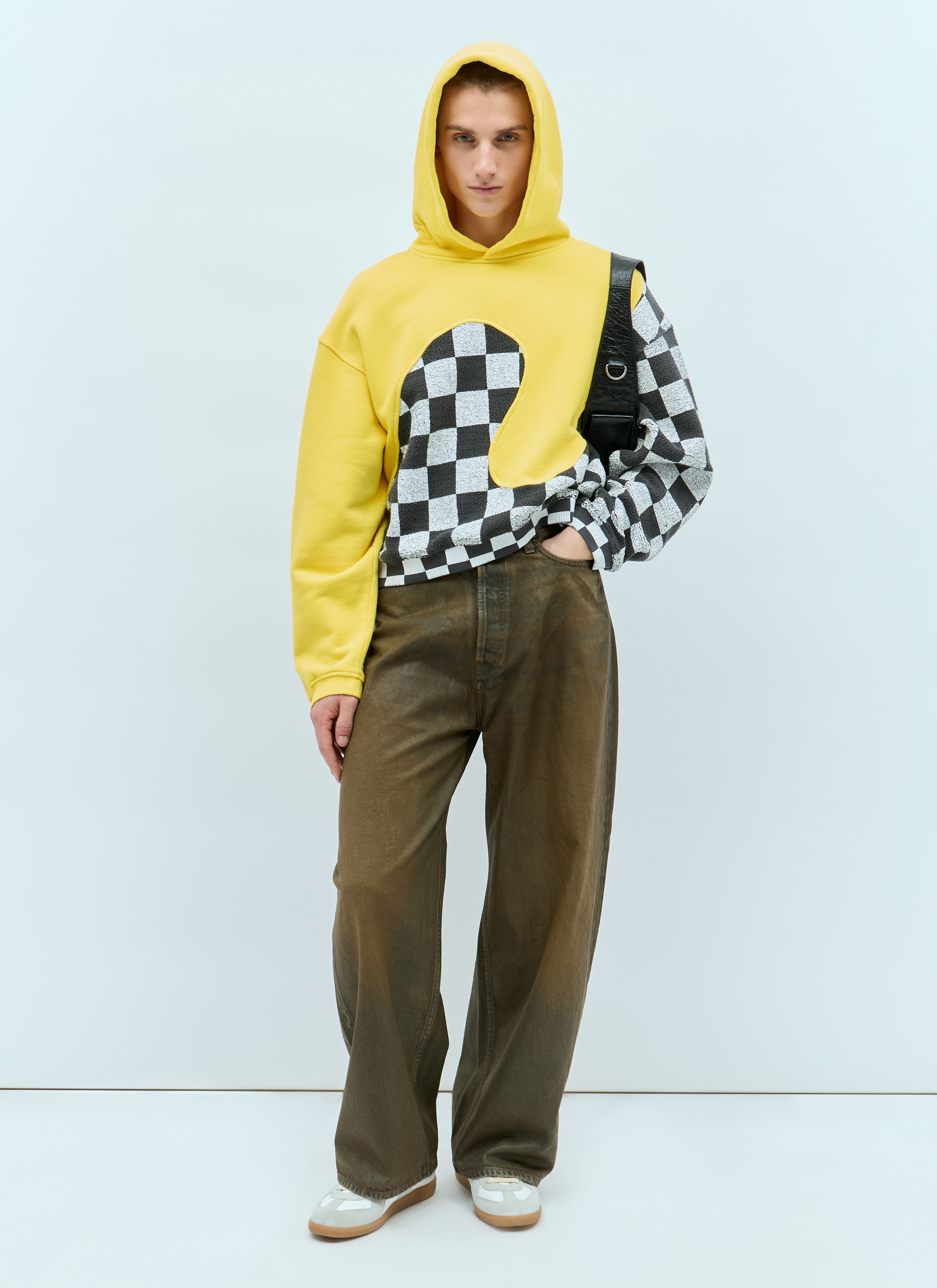 ERL Checker Swirl Hooded Sweatshirt | lncc | REVERSIBLE