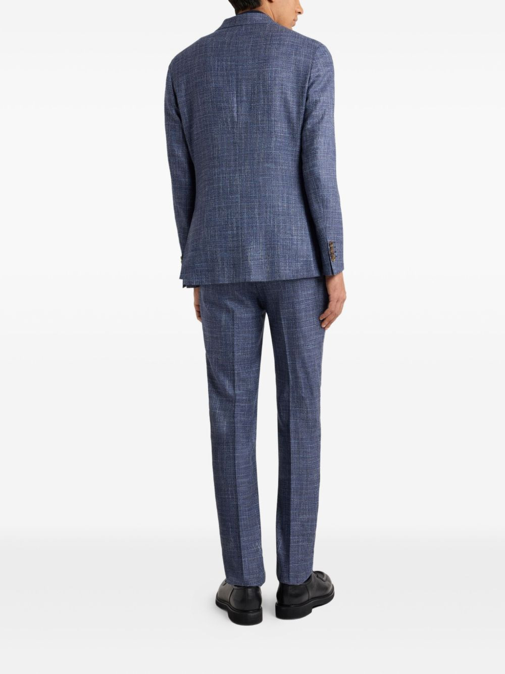 checked wool suit - 3