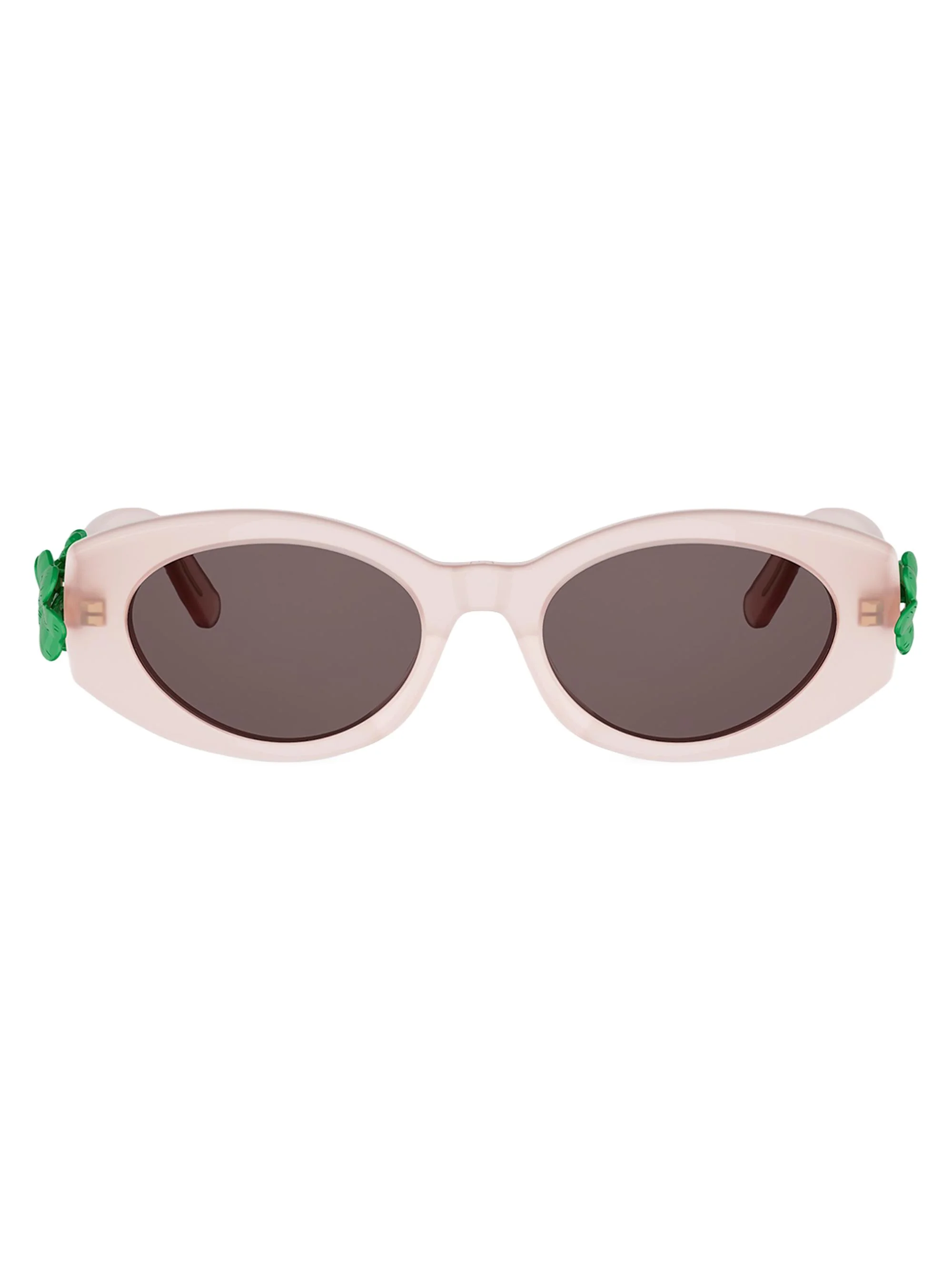 Women's DiorClover B1l 52MM Oval Sunglasses - Shiny Pink Brown - 1
