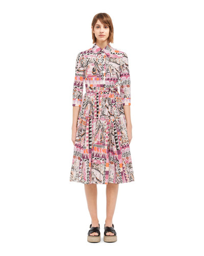 Prada Stretch cotton poplin dress outlook