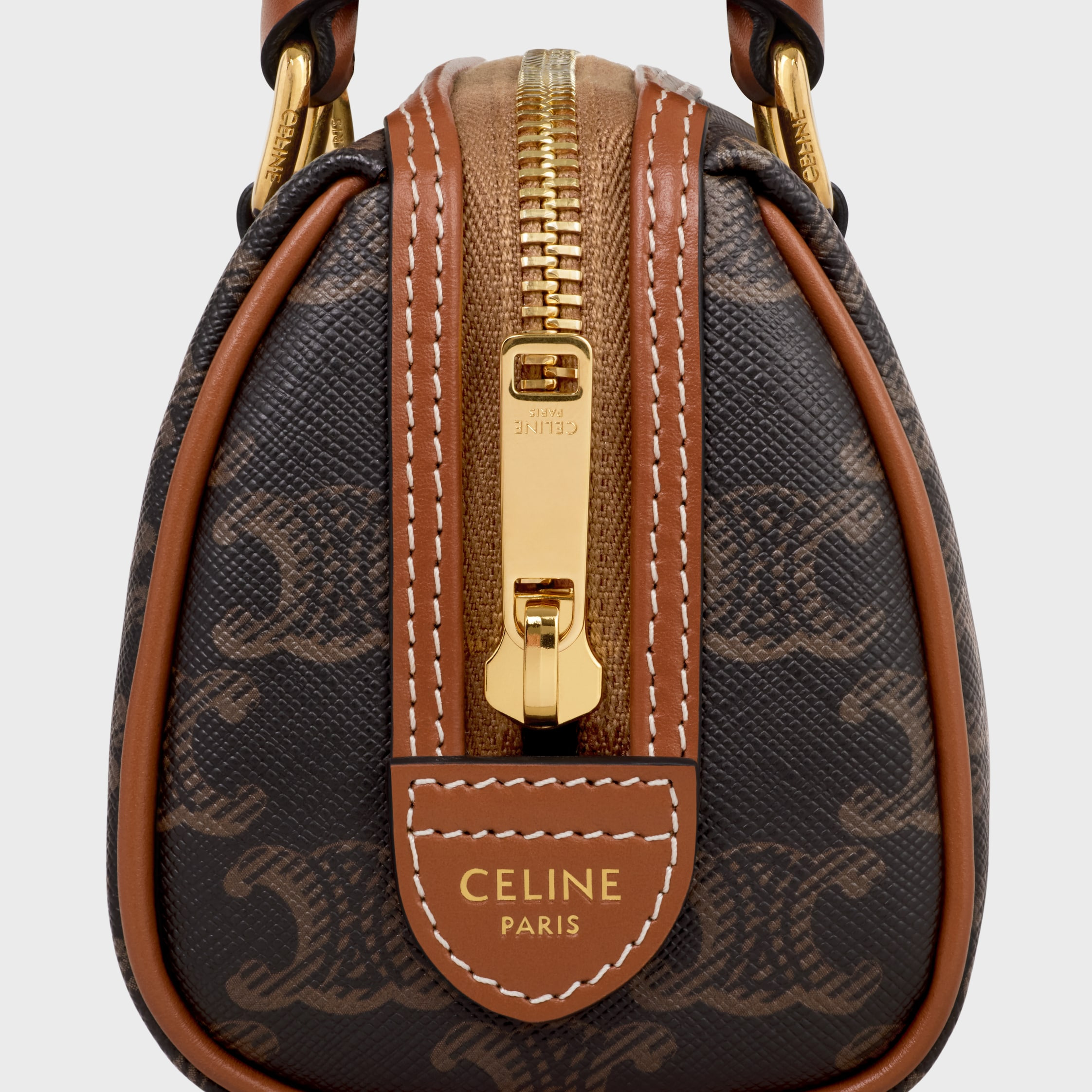 MINI BOSTON IN Triomphe Canvas and calfskin - 4