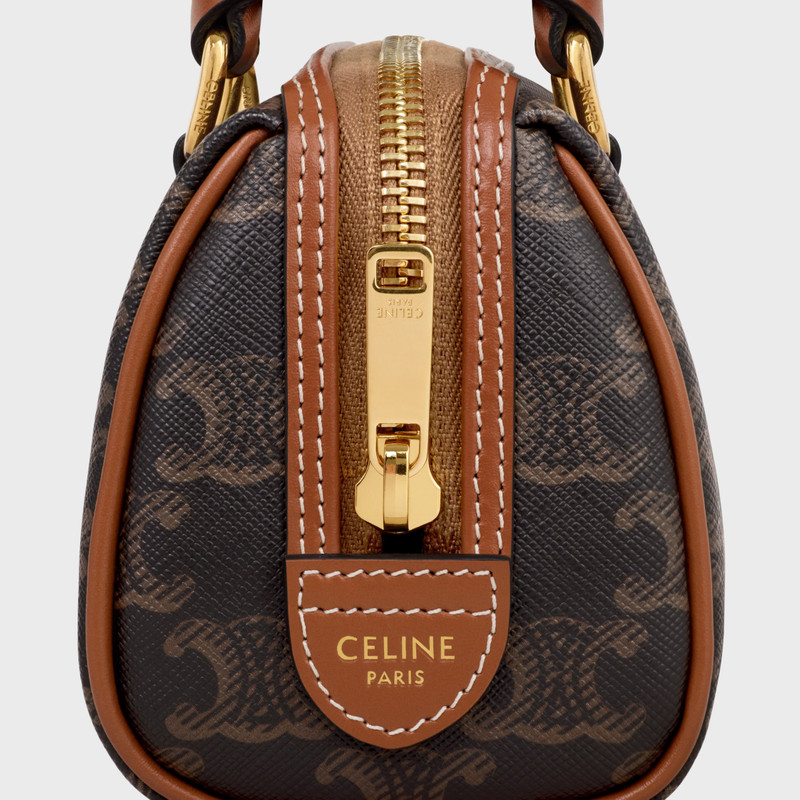 MINI BOSTON IN Triomphe Canvas and calfskin 4