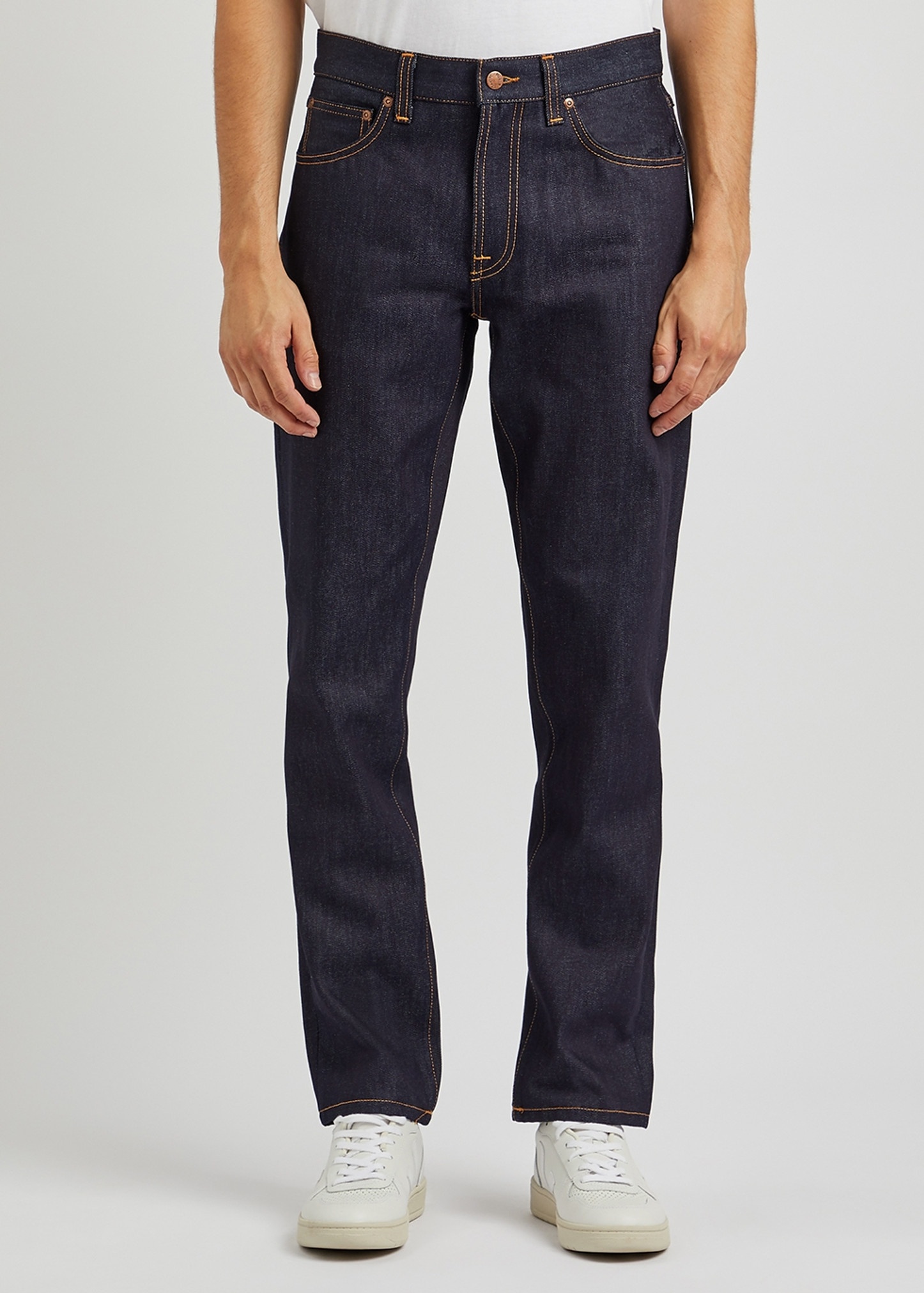 Gritty Jackson navy straight-leg jeans - 2