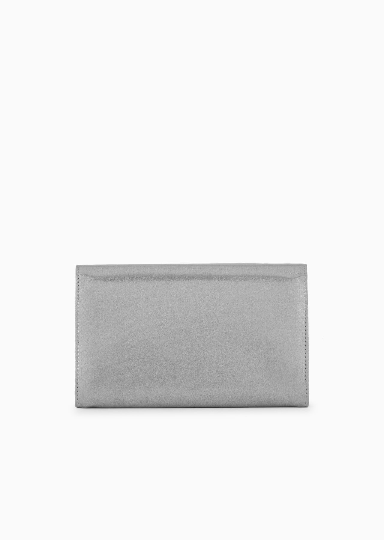Rhinestoned silk clutch bag with rhinestoned shoulder strap - 3