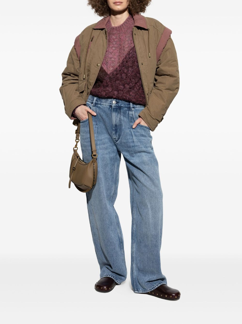 cable-knit patchwork sweater - 2