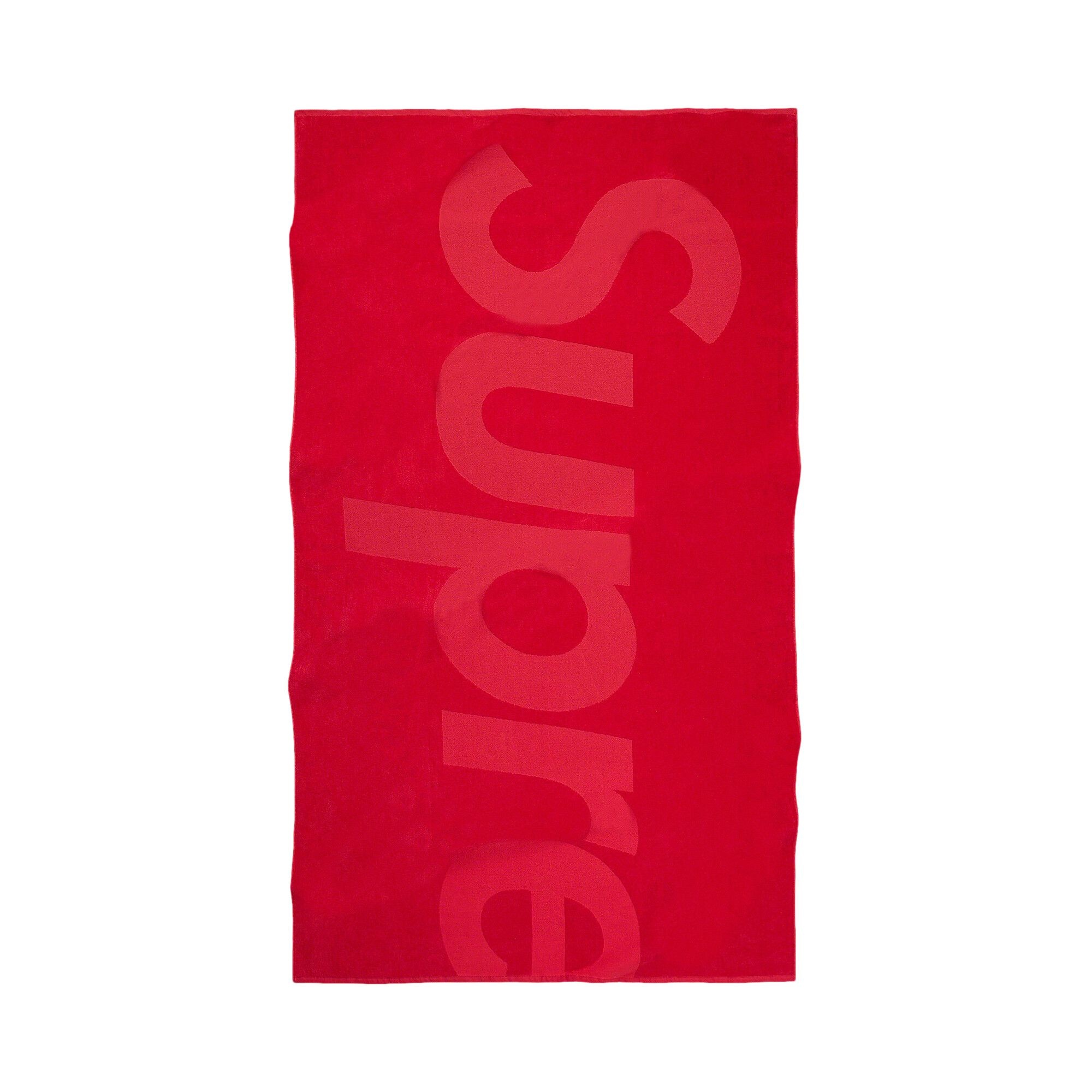 Supreme Tonal Logo Towel 'Red' - 1