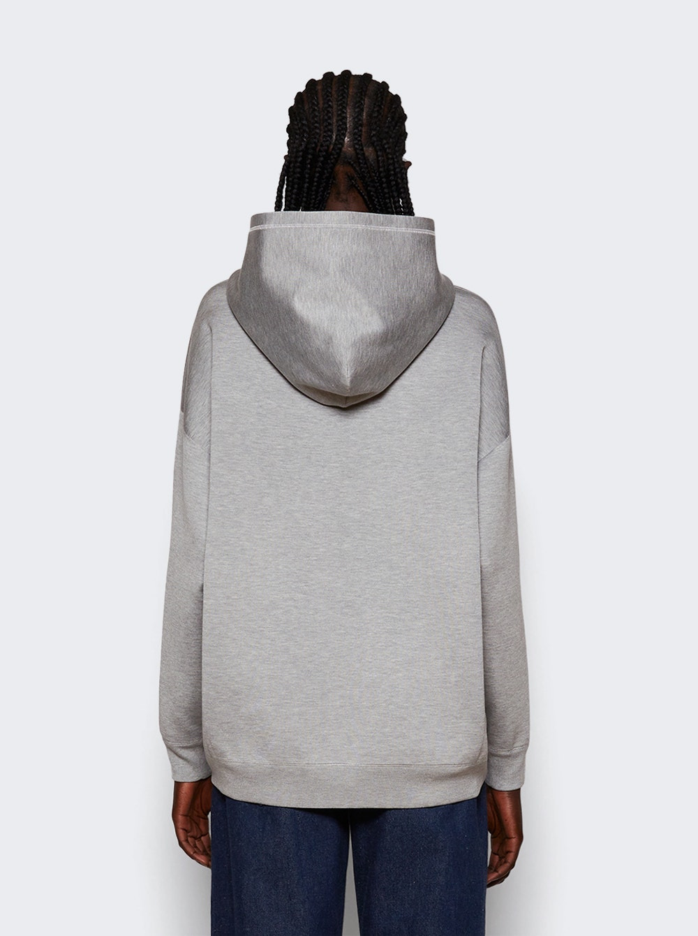 Extra Fine Knit Hooded Sweater Graphite - 5