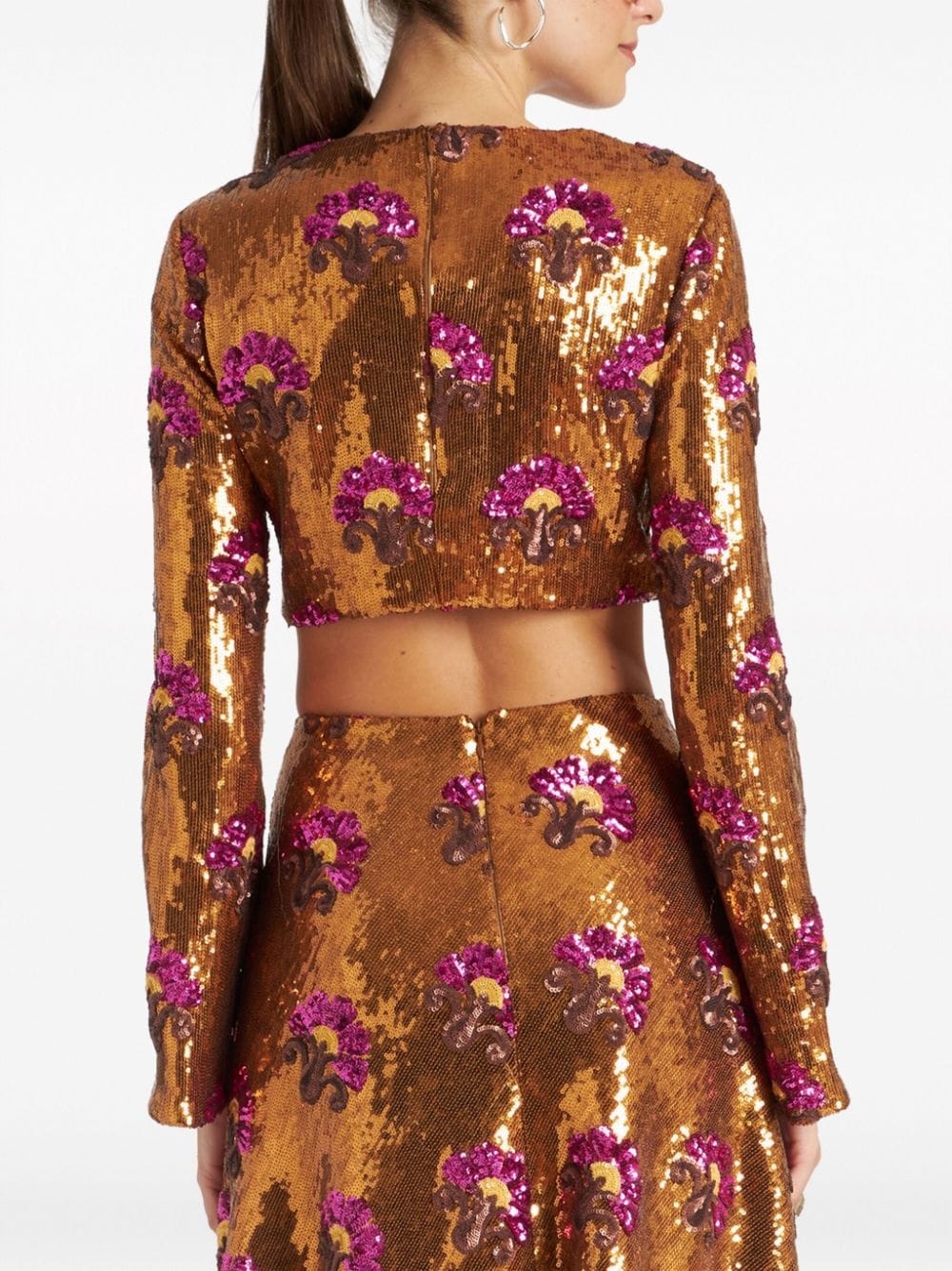 Holly sequined cropped top - 3